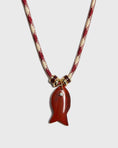 Load image into Gallery viewer, Red Jasper Fish Necklace
