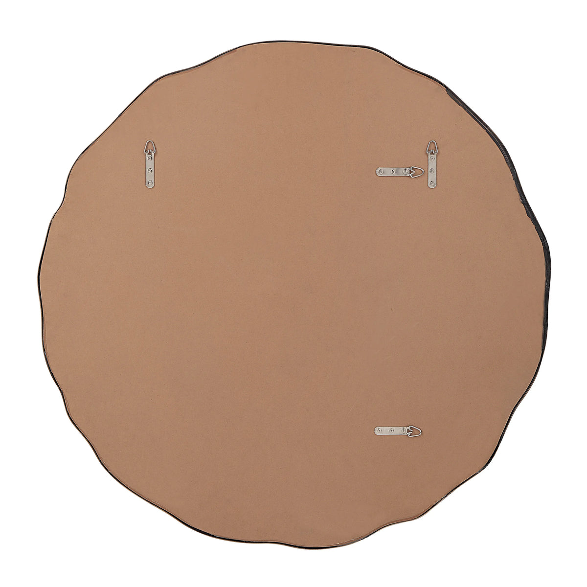 Benita Mirror Bern 40" Tall Round Irregular Antique Brushed Brass