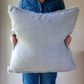 Load image into Gallery viewer, Lina Linen Pillow - Flint Grey
