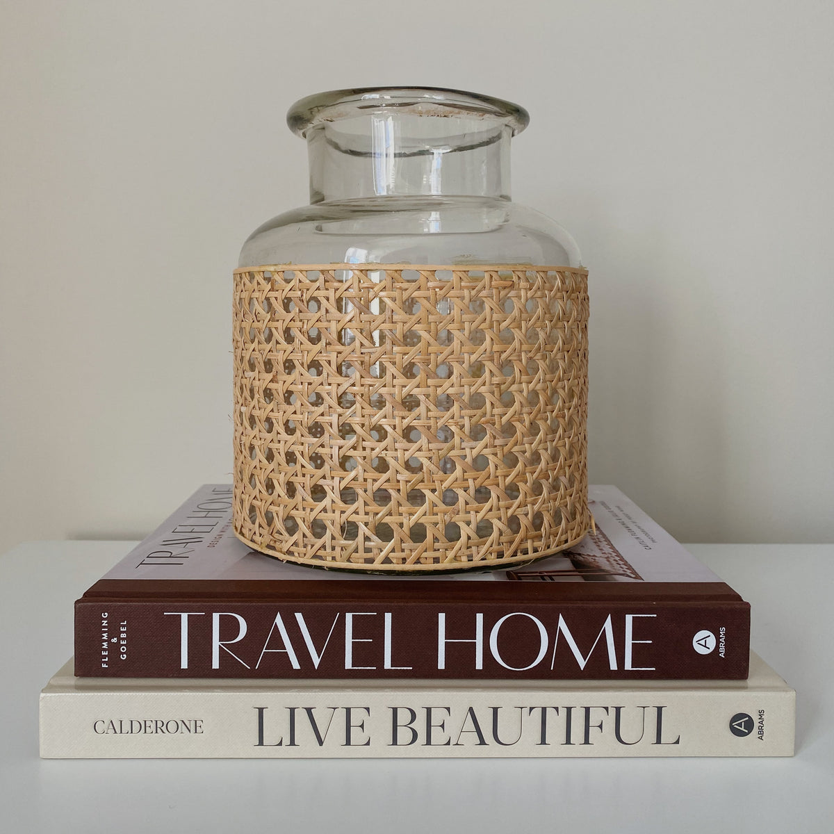 Glass Cane Vase