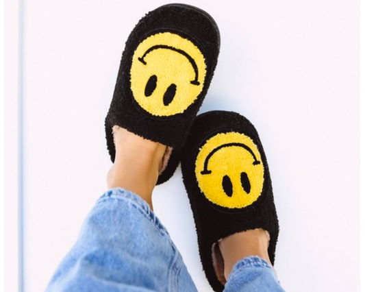 Black Smile Slippers