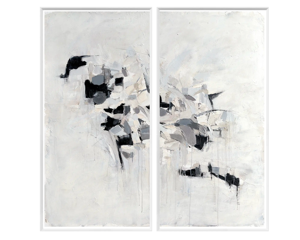 Natural Patchwork Diptych