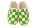 Load image into Gallery viewer, Green Check Slippers
