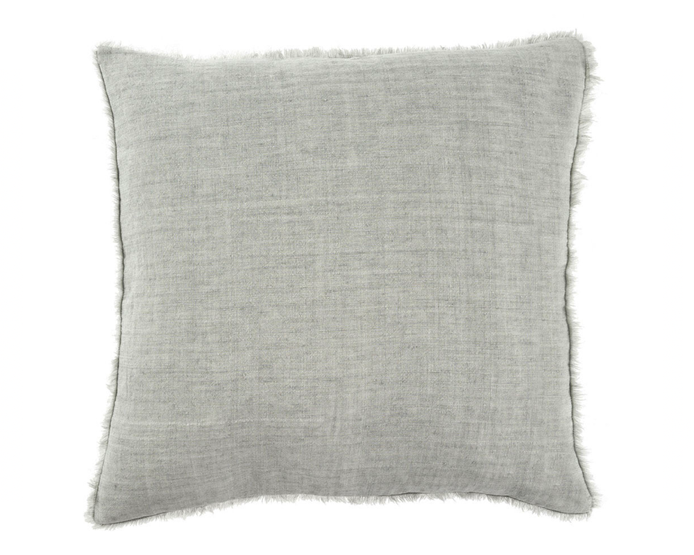 Lina Linen Pillow - Flint Grey