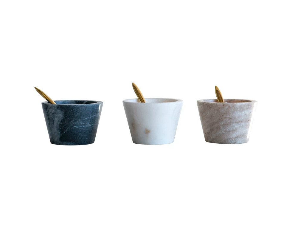 Marble Bowl with Spoon