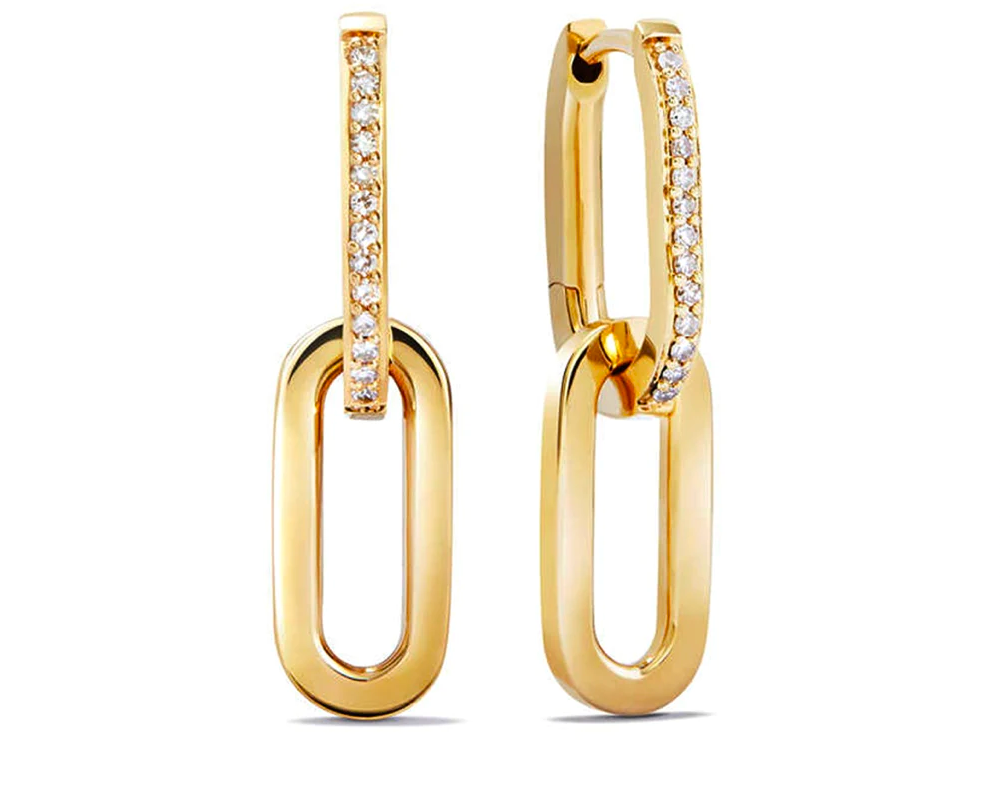Double Pavé U Hoop