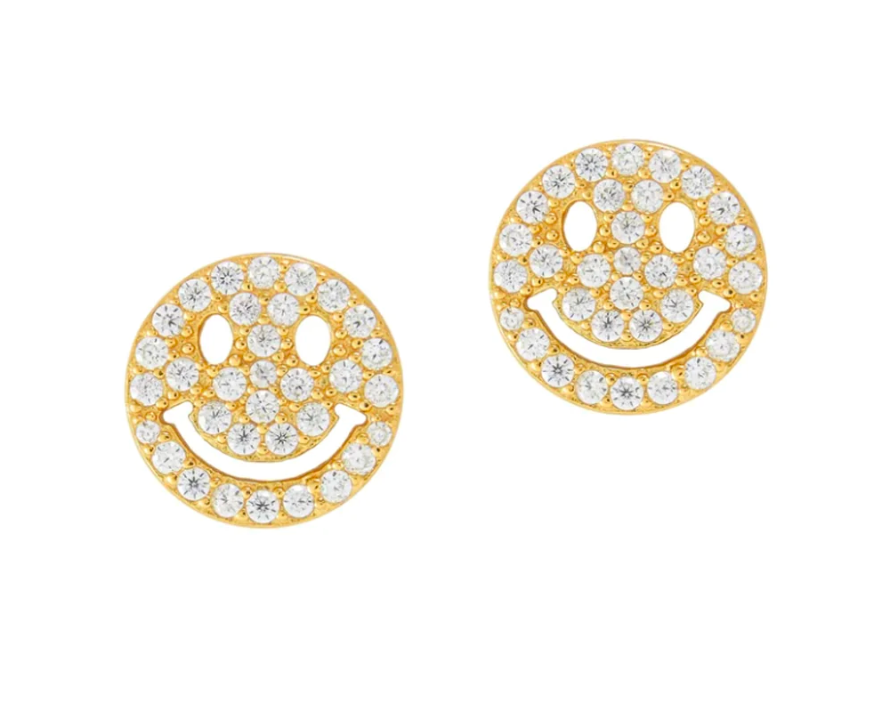 Pavé Smile Earring