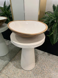 Load image into Gallery viewer, Mango Wood & White Enamel Bowl
