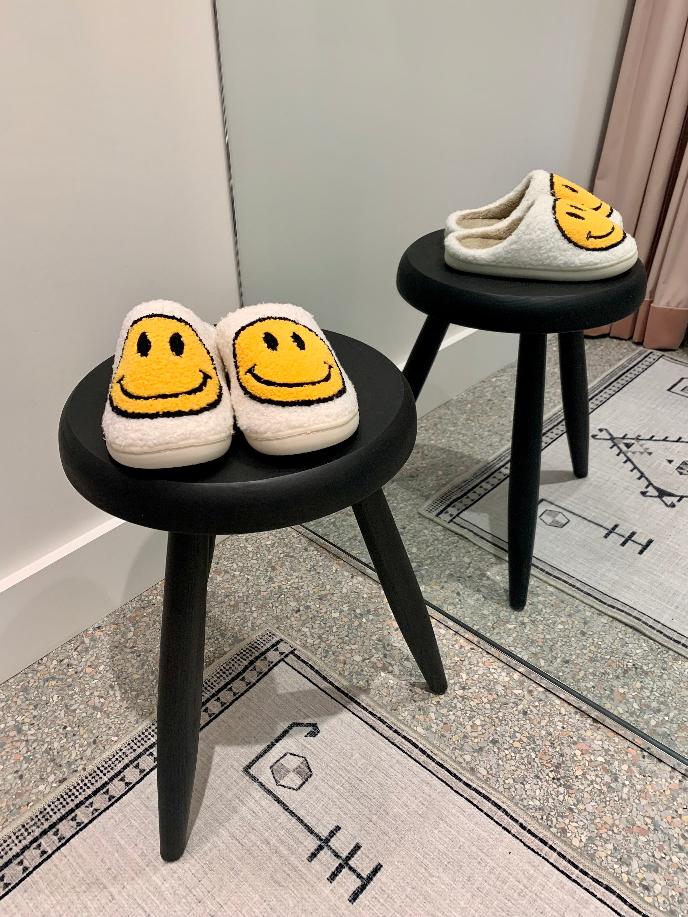 Yellow Smile Slippers