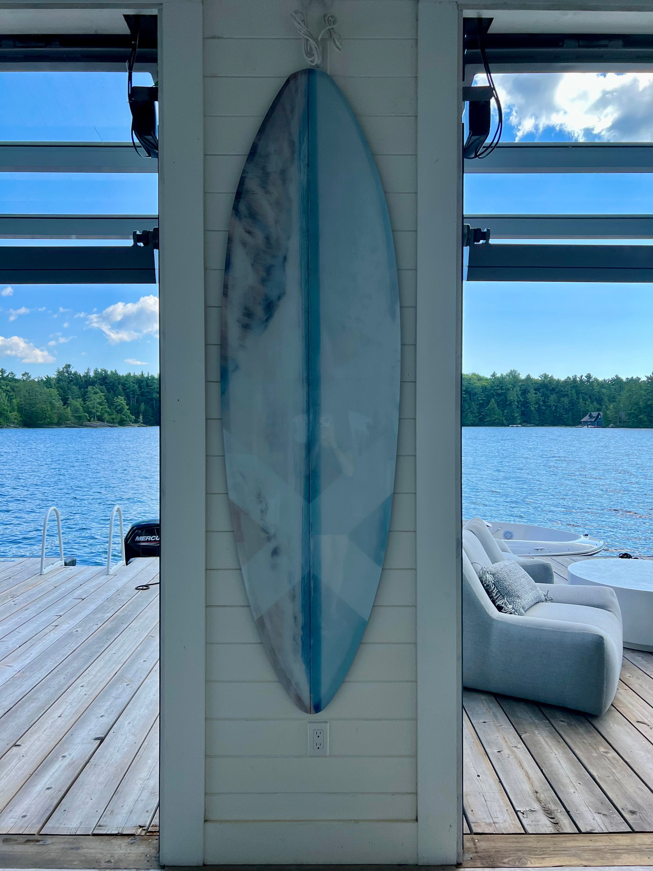 Acrylic Surfboard - Beach View