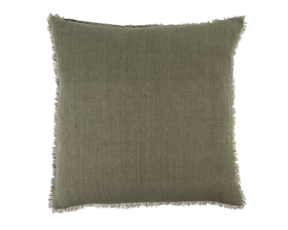 Lina Linen Pillow - Laurel