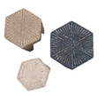 Load image into Gallery viewer, Hand-Woven Water Hyacinth and Rattan Stool and Nesting Table

